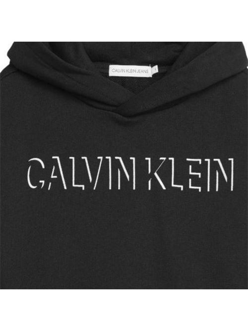 SHADOW CALVIN LOGO HOODIE CALVIN KLEIN JEANS | IG0IG01217/BEH